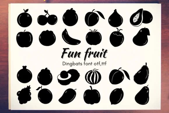 Fun Fruit by Nun Sukhwan — Dingbats Font