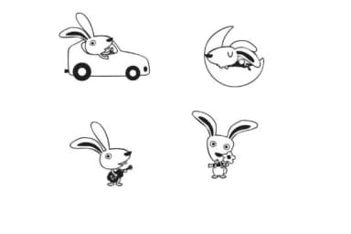 Funny Bunny Dingbats by Illustration Ink — Dingbats Font — thumbnail 5