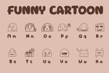 Funny Cartoon by Chonada — Dingbats Font — thumbnail 3