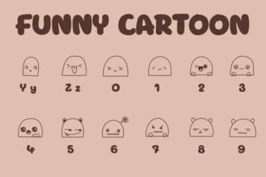 Funny Cartoon by Chonada — Dingbats Font — thumbnail 4