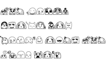 Funny Cartoon by Chonada — Dingbats Font — thumbnail 8