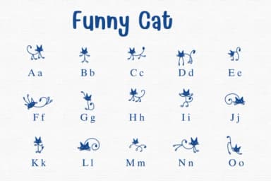 Funny Cat by Sontaya — Dingbats Font — thumbnail 2