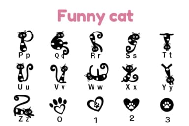 Funny Cat by Nun Sukhwan — Dingbats Font — thumbnail 8