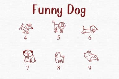 Funny Dog by Nongyao — Dingbats Font — thumbnail 4