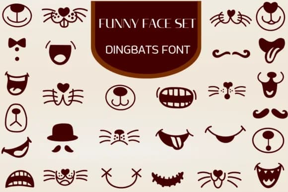 Funny Face Set by Heartcraft Atelier — Dingbats Font