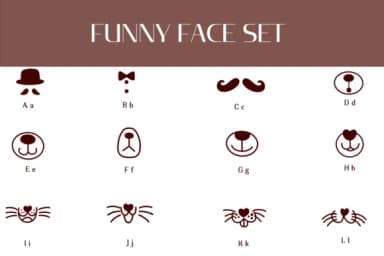 Funny Face Set by Heartcraft Atelier — Dingbats Font — thumbnail 2