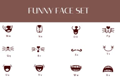 Funny Face Set by Heartcraft Atelier — Dingbats Font — thumbnail 4