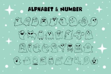 Funny Ghost by DREAMs Soul G. — Dingbats Font — thumbnail 2