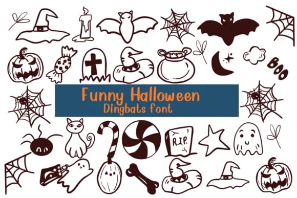 Funny Halloween by Nongyao — Dingbats Font