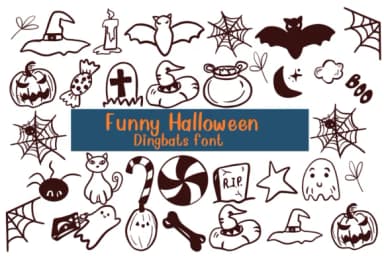 Funny Halloween by Nongyao — Dingbats Font — thumbnail 1
