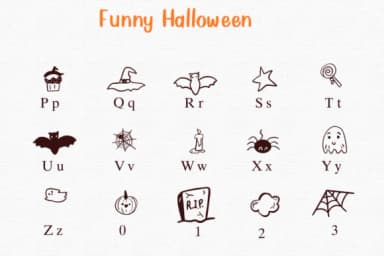 Funny Halloween by Nongyao — Dingbats Font — thumbnail 3