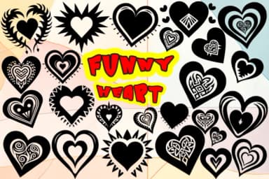Funny Heart by MOMAT THIRTYONE — Dingbats Font — thumbnail 1