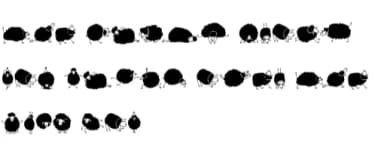 Funny Lamb Silhouette by Sontaya — Dingbats Font — thumbnail 8