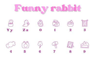 Funny Rabbit by Chonada — Dingbats Font — thumbnail 4