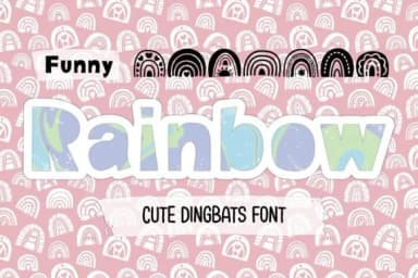 Funny Rainbow by DREAMs Soul G. — Dingbats Font — thumbnail 1