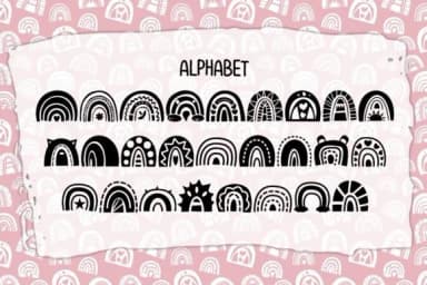 Funny Rainbow by DREAMs Soul G. — Dingbats Font — thumbnail 2