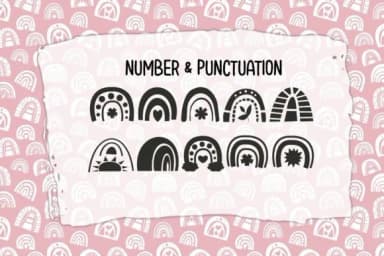 Funny Rainbow by DREAMs Soul G. — Dingbats Font — thumbnail 3