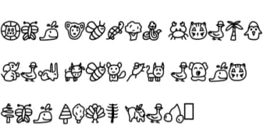 Funnymal Doodle by CrafterFonts — Dingbats Font — thumbnail 5