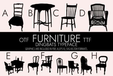 Furniture by Minimalistartstudio — Dingbats Font — thumbnail 1