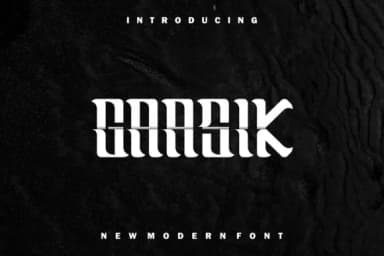 Gaasik by prayoga_std — Slab Serif Font — thumbnail 1