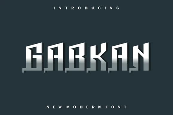 Gabkan by prayoga_std — Slab Serif Font