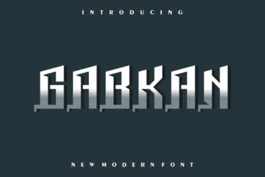 Gabkan by prayoga_std — Slab Serif Font — thumbnail 1
