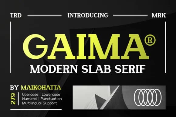Gaima by maikofarazhatta — Slab Serif Font