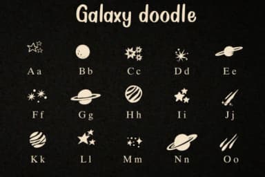 Galaxy Doodle by Sontaya — Dingbats Font — thumbnail 2