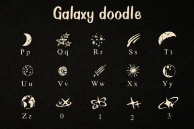 Galaxy Doodle by Sontaya — Dingbats Font — thumbnail 3