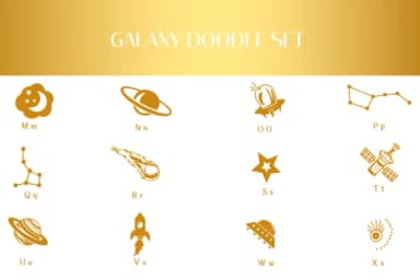 Galaxy Doodle Set by Heartcraft Atelier — Dingbats Font — thumbnail 3
