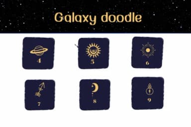 Galaxy Doodle by Ketsarin — Dingbats Font — thumbnail 4
