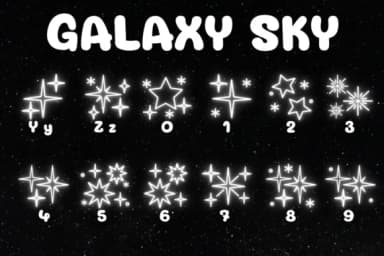 Galaxy Sky by Chonada — Dingbats Font — thumbnail 4