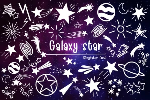 Galaxy Star by Chonada — Dingbats Font