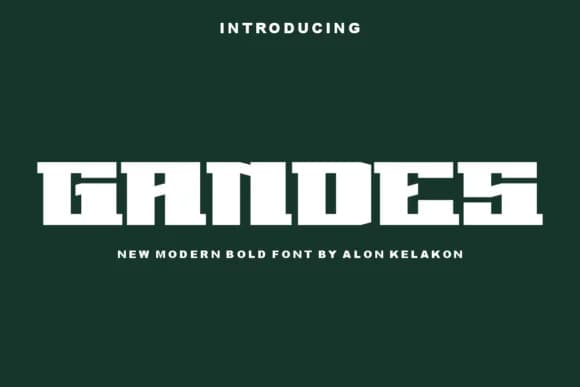 Gandes by alonkelakon — Slab Serif Font