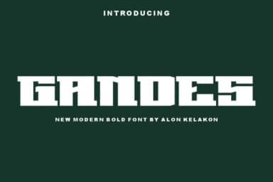 Gandes by alonkelakon — Slab Serif Font — thumbnail 1