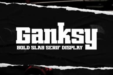 Ganksy by Arterfak Project — Slab Serif Font — thumbnail 1