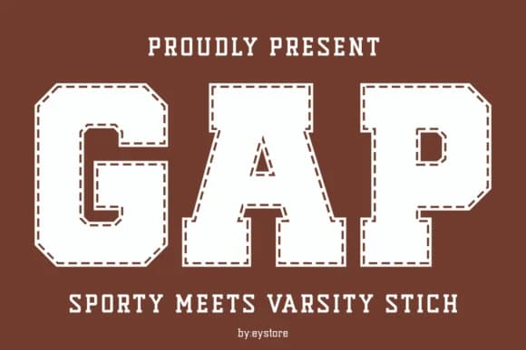 Gap Sporty by Eystore — Slab Serif Font