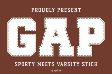 Gap Sporty by Eystore — Slab Serif Font — thumbnail 1