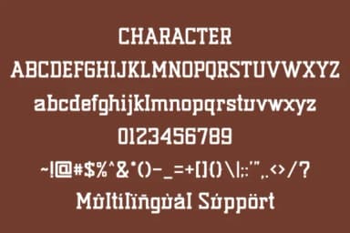 Gap Sporty by Eystore — Slab Serif Font — thumbnail 8