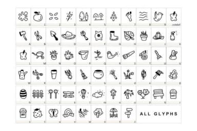 Garden by YandiDesigns — Dingbats Font — thumbnail 2