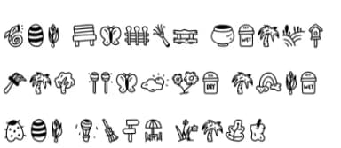 Garden by YandiDesigns — Dingbats Font — thumbnail 6