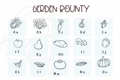 Garden Bounty by Sirinart — Dingbats Font — thumbnail 2