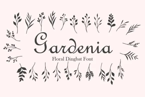 Gardenia by Minimalist Eyes — Dingbats Font