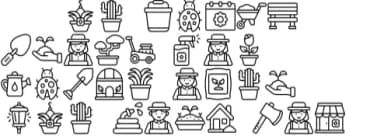 Gardening Icons by Stella Sky — Dingbats Font — thumbnail 5