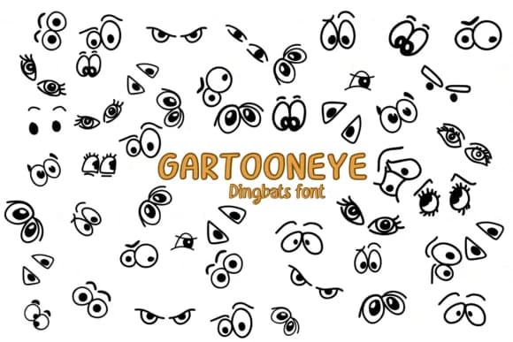 Gartoon Eye by Nongyao — Dingbats Font