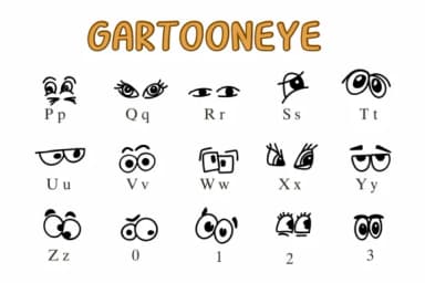 Gartoon Eye by Nongyao — Dingbats Font — thumbnail 3