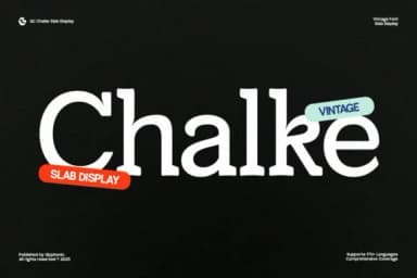 Gc Chalke by Glyphonic — Slab Serif Font — thumbnail 1