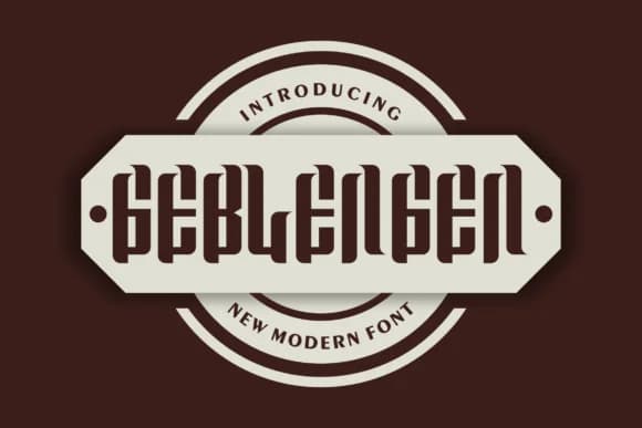 Geblengen by prayoga_std — Slab Serif Font