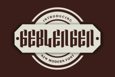 Geblengen by prayoga_std — Slab Serif Font — thumbnail 1