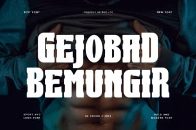 Gejobad Bemungir by qrdesignstd — Slab Serif Font — thumbnail 1